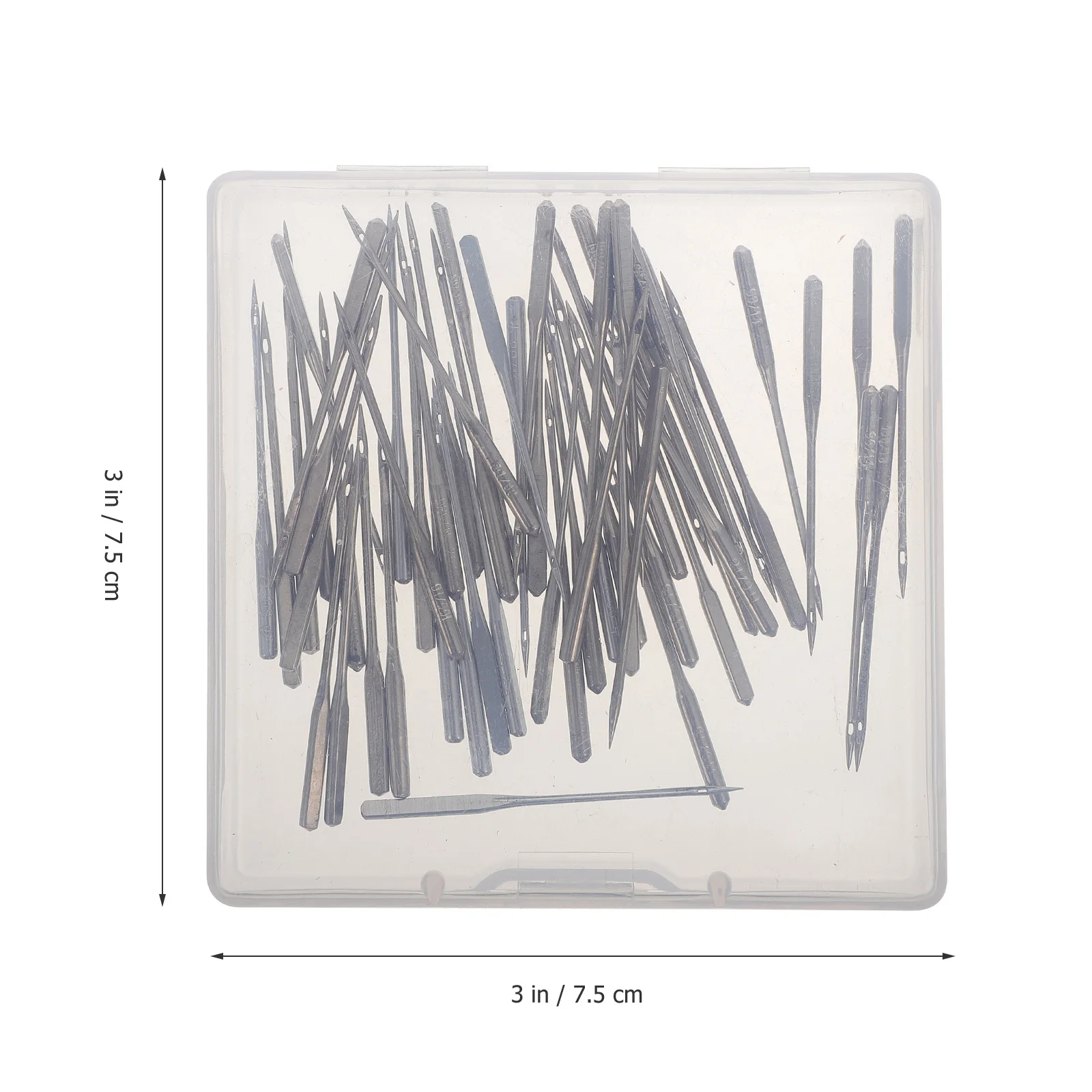 

60Pcs Sewing Machine Needles Stainless Steel Ballpoint Needles for Quilting Denim Industrial Use Home Sewing Accessories