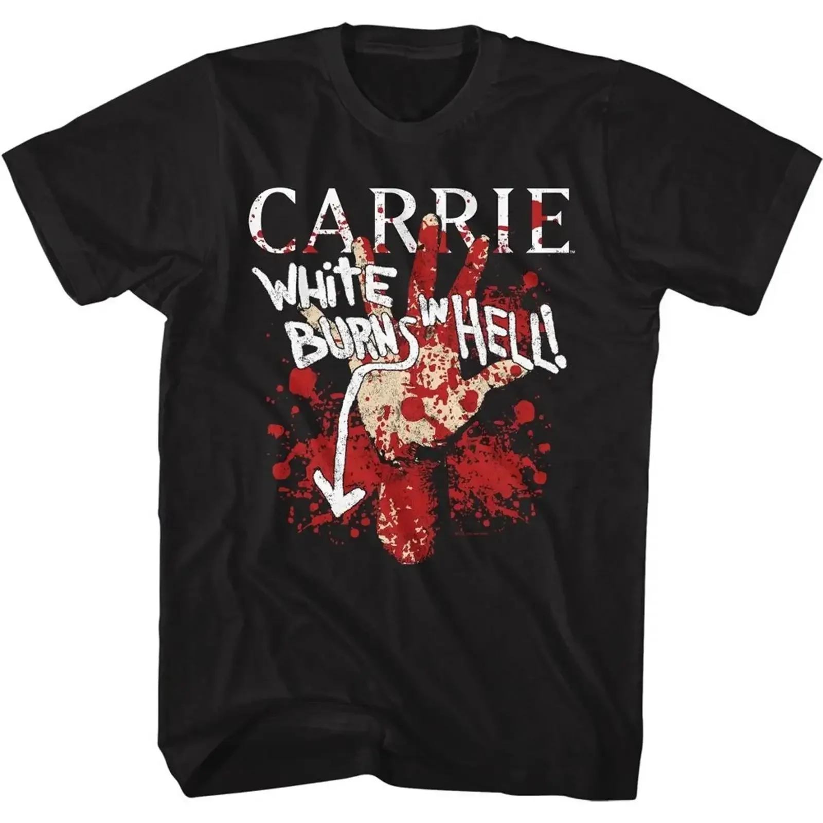 Carrie Burns In Hell T Shirt vintage Washed Top For Everyday Wear Stretched Stylish Slightly designer clothes streetwear