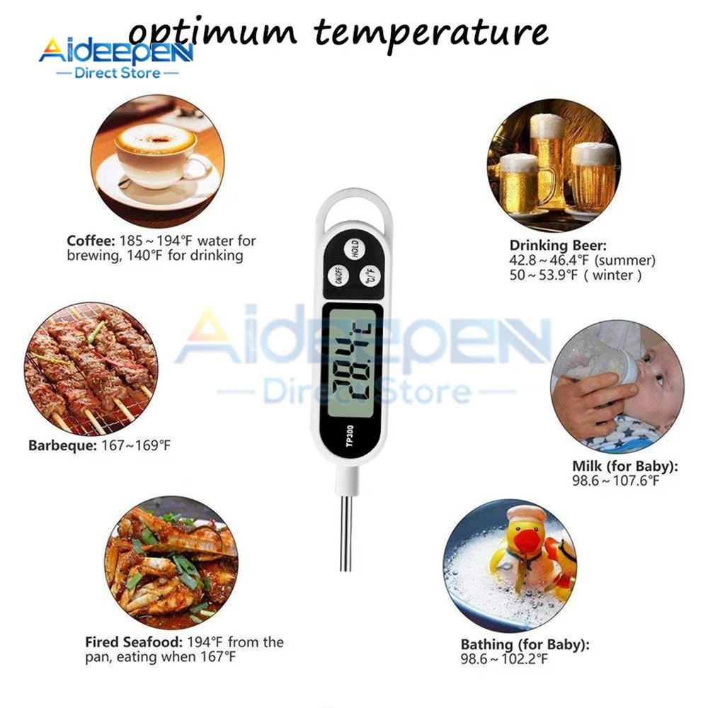 Voedsel Thermometer TP300 Digitale Keuken Thermometer Voor Vlees Koken Eten Probe Bbq Elektronische Oven Keuken Gereedschap