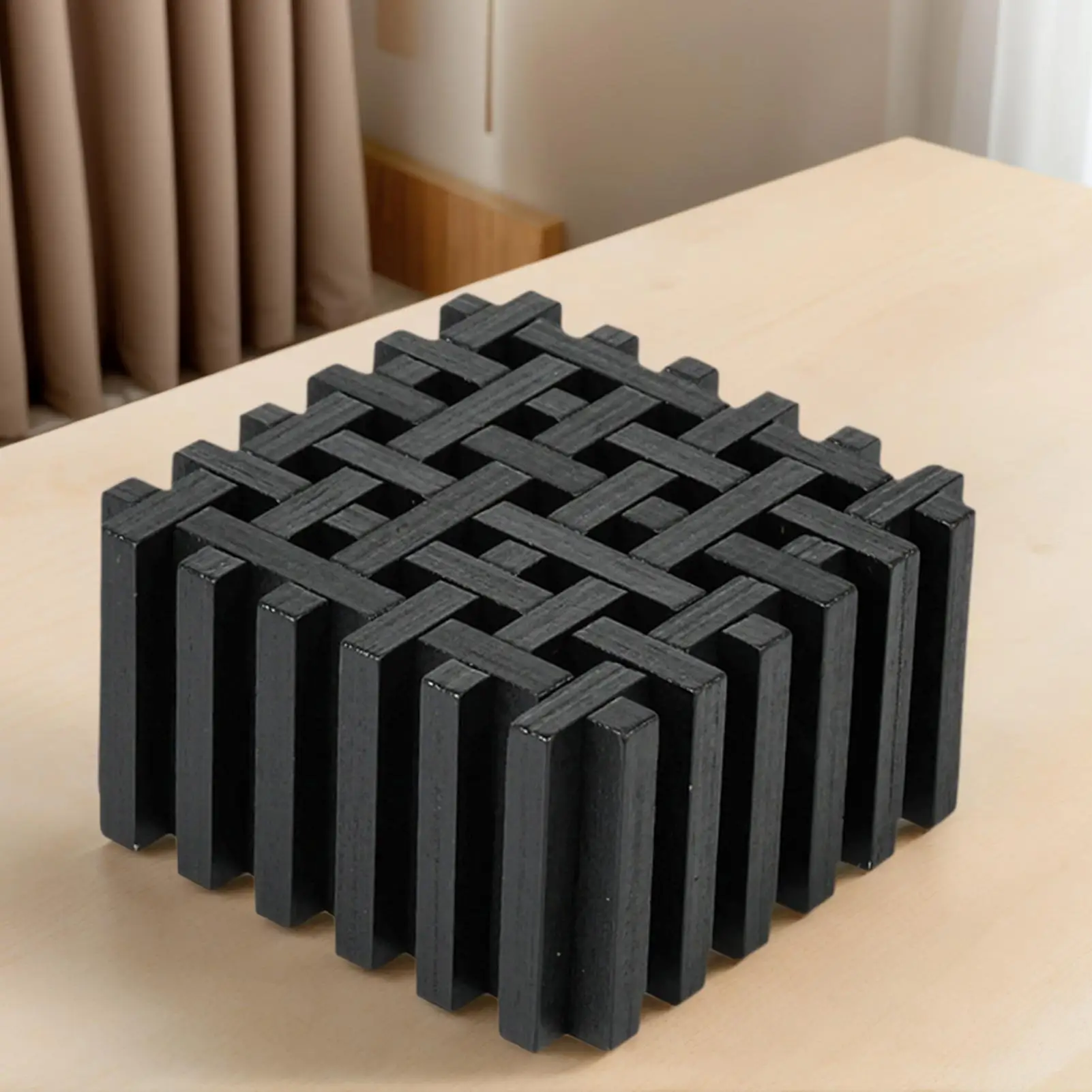 Brain Teaser Puzzles Wood 3D Educational Toys Logical Thinking Toy for Adults Kids Teens Students Educators Office Game Night