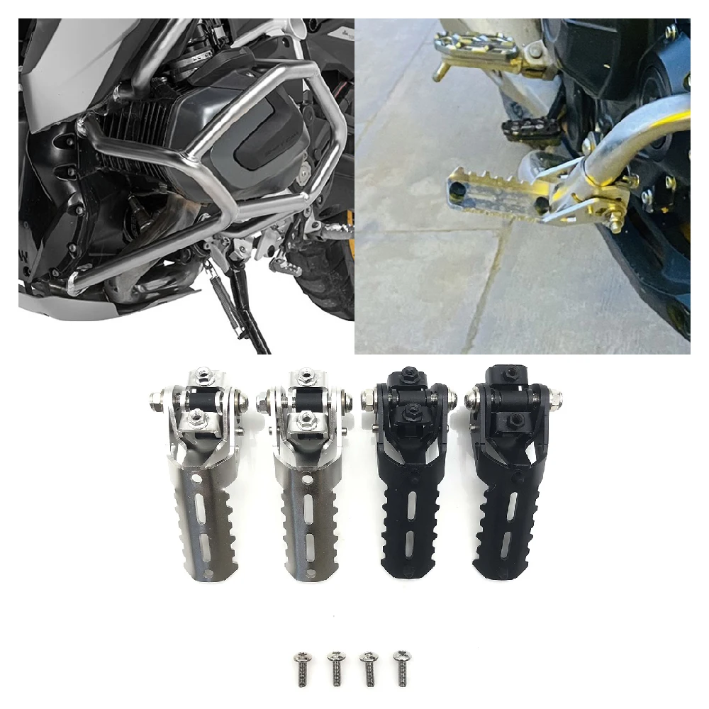 

Fits for BMW R1200GS R1250GS LC GS R1250 R1200 Adventure 2004-2022 Motorcycle Front FootPegs Bumper Refitted Driver Rest Pedals