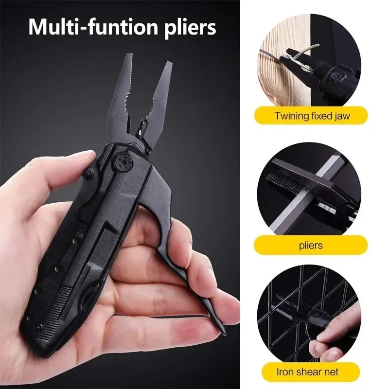 Multifunctional Knife Pliers Outdoor Home Portable Outdoor Survival Folding Knife Plier Screwdriver Hand Tool Car Emergency Tool