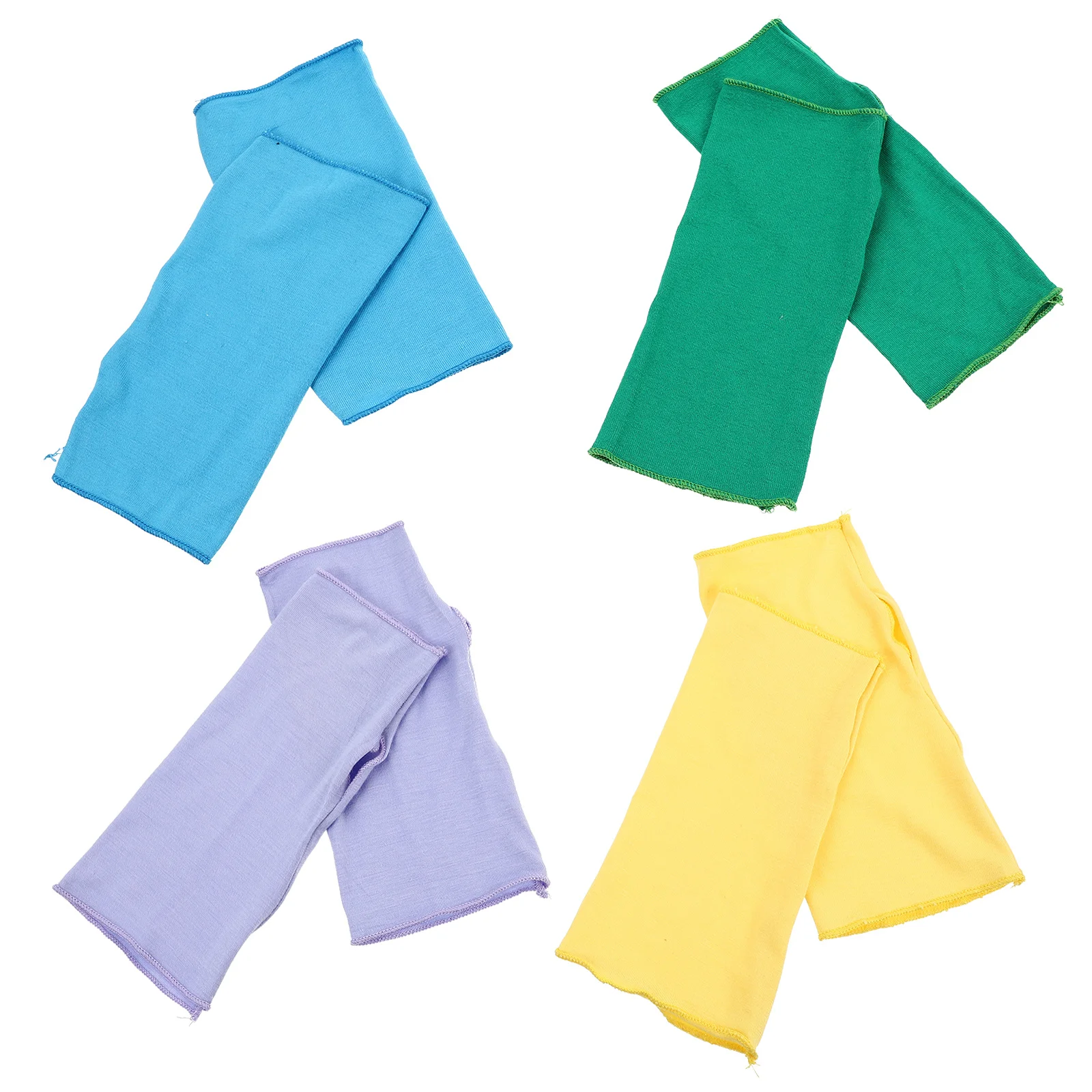 4Pairs Sun Proof Hand Cover Outdoor Activity Gloves Durable Uv Resistant Non Slip Half Finger Sun-Proof Gloves