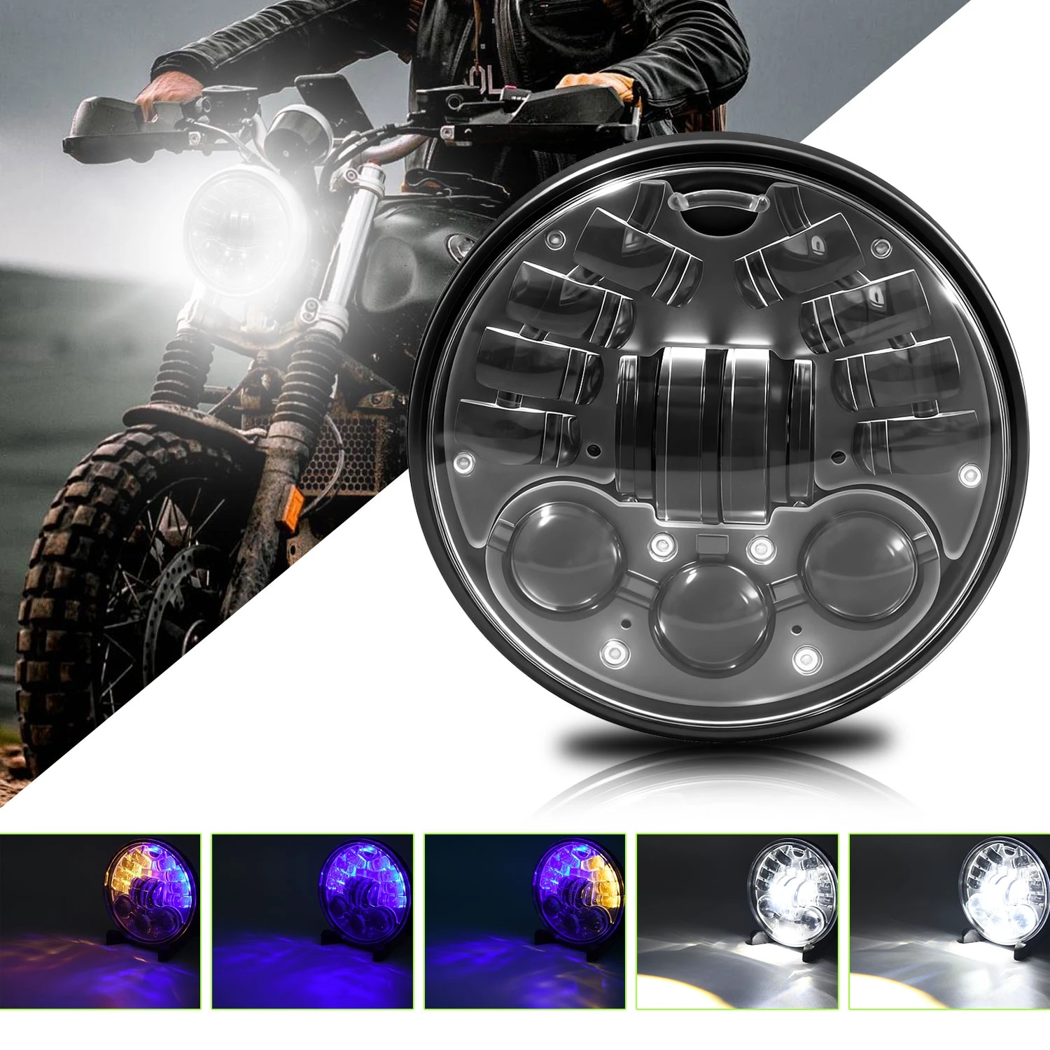 �y�Z�[�����z5�C���`75�C���`�ی^LED���C�g�A�I�[�g�o�C�t�����g�w�b�h���C�g�p�v���W�F�N�^�[�n�C�r�[���o���u�A120W 6000k�A�n�[���[�w�b�h���C�g�p