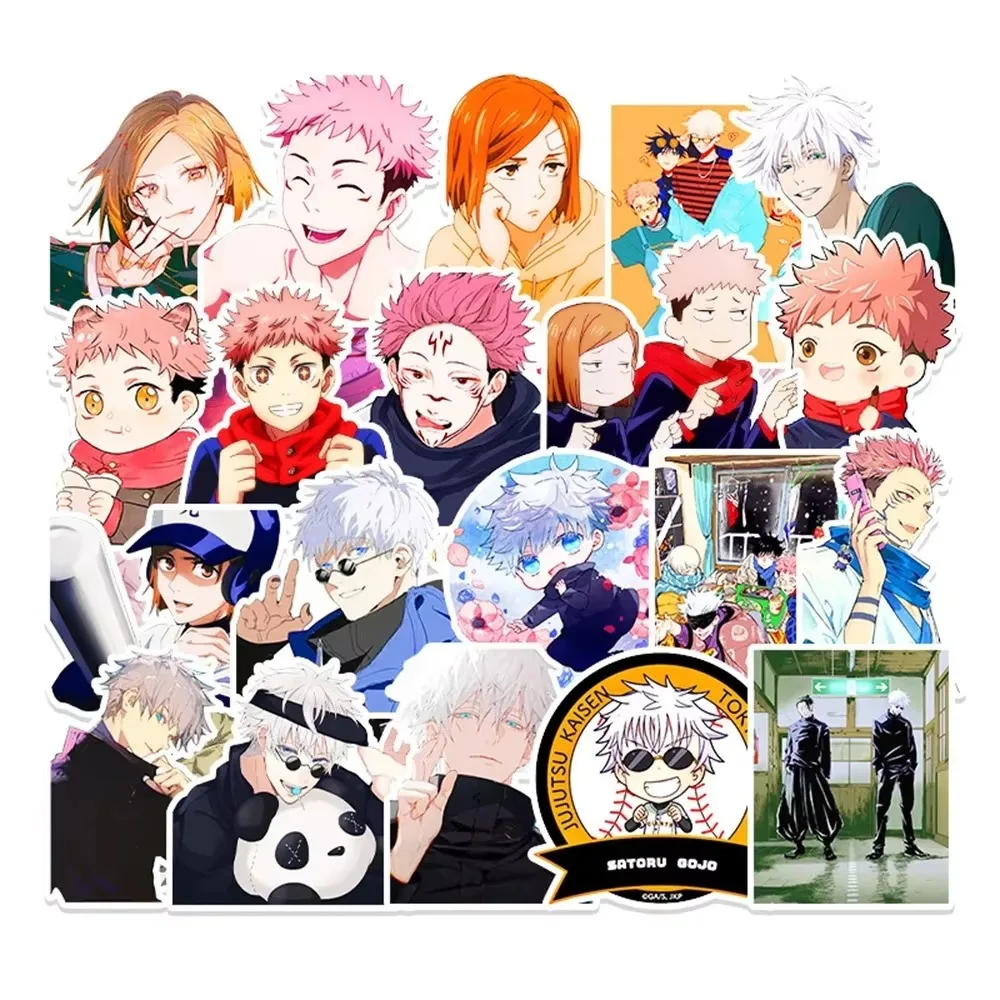 50PCS Anime Jujitsu Return War Graffiti Sticker Laptop Motorcycle Luggage Mobile Phone PVC Waterproof Sticker