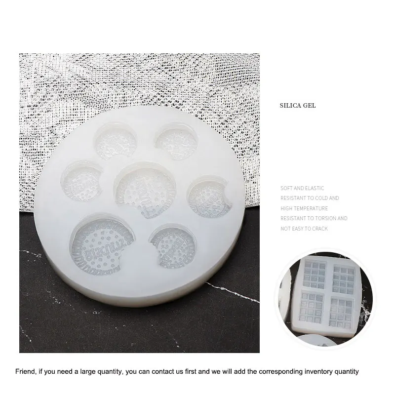 Hot Sales Variety of DIY Cream Biscuit Silicone Mould Cake Decoration Waffle Chocolate Mold Hand Made Dessert Baking Kitchen