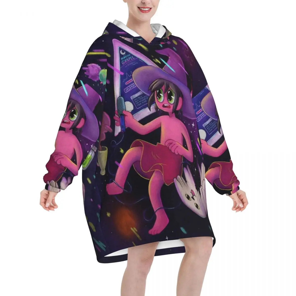 Midnights Gospes Wearable Blanket Hoodie for Women Men Oversized Sweatshirt Blanket with Pocket