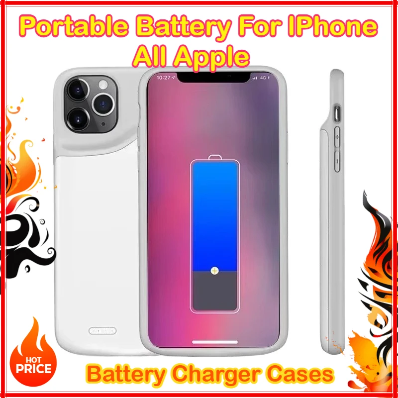 

6000mAh Battery Charger Case for IPhone 13 12 11 Pro Max Mini Power Bank Case IPhone6 S 6s 7 8 Plus X XS Max XR