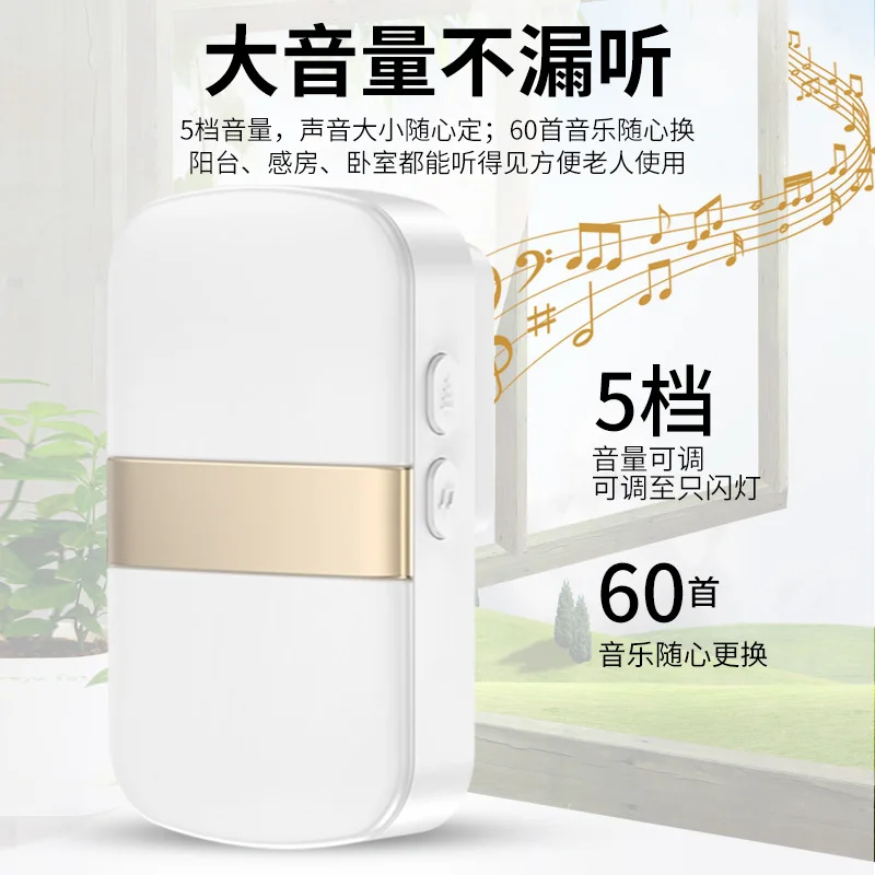 เครื่องส่งสัญญาณเตือนภัยไร้สายสำหรับผู้สูงอายุ ปุ่มโทรฉุกเฉินเพียงคลิกเดียว ปุ่มเรียกพยาบาล ปุ่มโทรบ้าน รีโมทดูแลผู้สูงอายุ