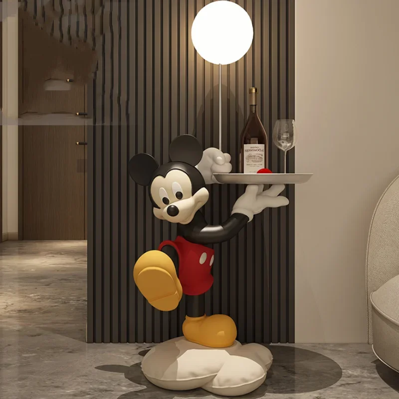 108/126cm Disney Cartoon Anime Mickey Mouse taca Led Disney Model kolekcja figurek do salonu dekoracja domu lalka