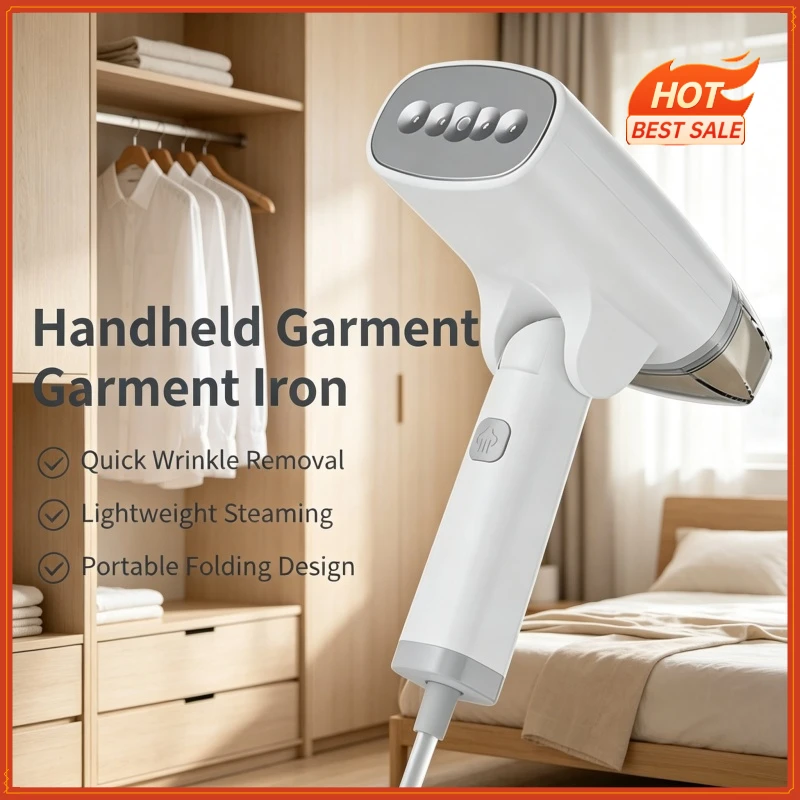 Handheld Garment Steamer 1300W Portable Steam Iron Powerful Fast Wrinkle Remover Travel Steamer Ironing for All Fabrics Clothe ﻿