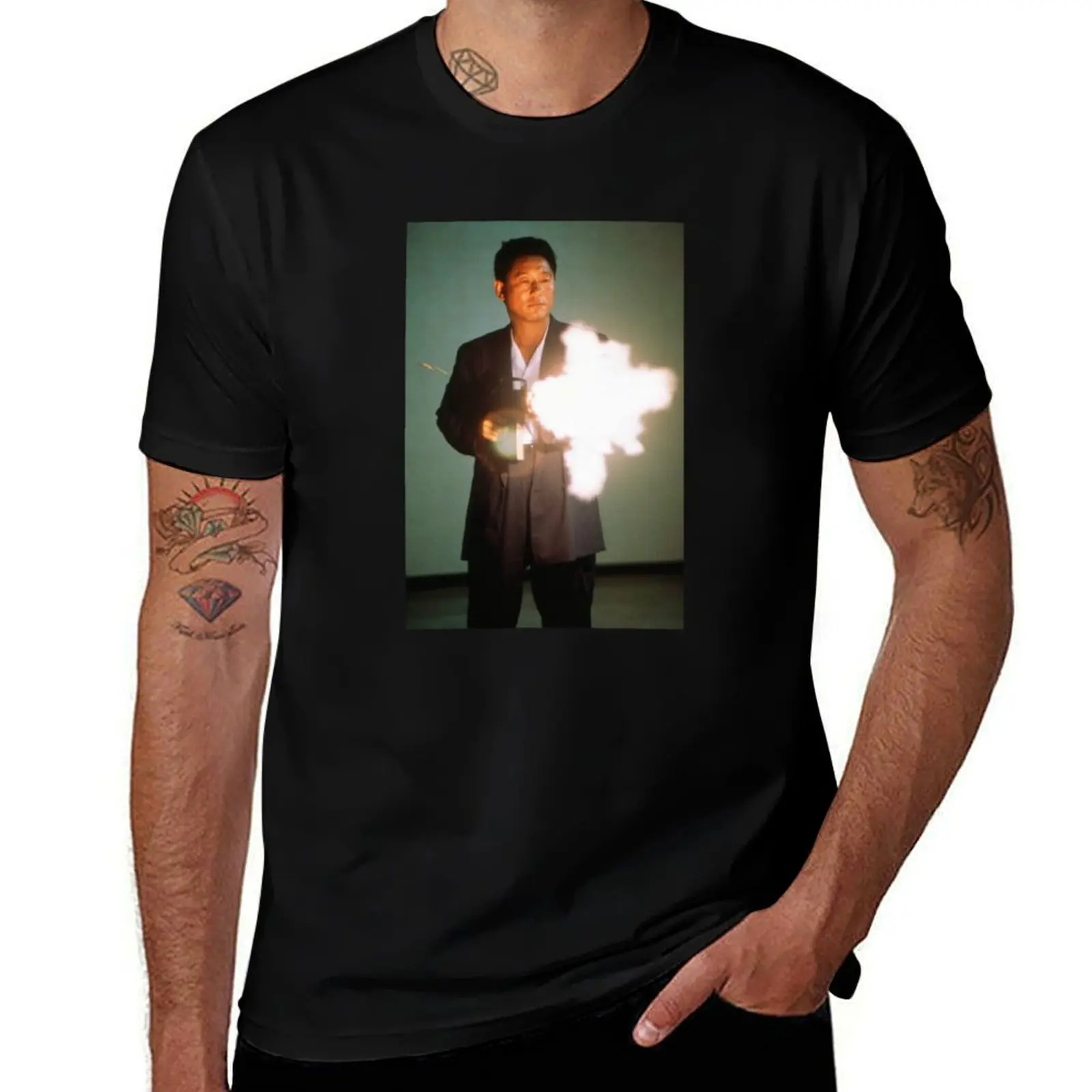 Takeshi Kitano - Sonatine T-Shirt t shirt man casual T-Shirt