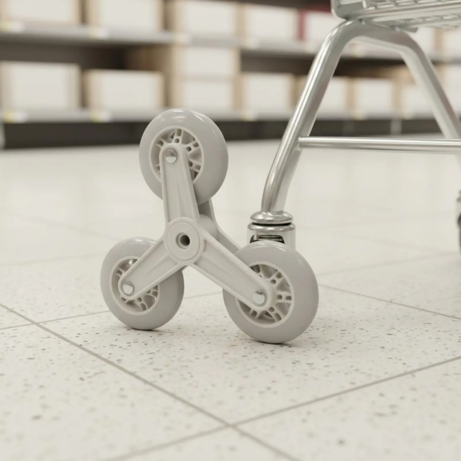 Shopping Cart Replacement Wheel Long-Lasting Shopping Cart Replacement Wheels Trolley Caster Wheel Strong Load-Bearing Capacity