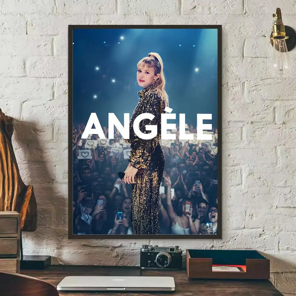 Belgian rapper A-AngEle Poster For Home Decoration Interior Bar Sticky Wall Art Printing Waterproof Room Decor