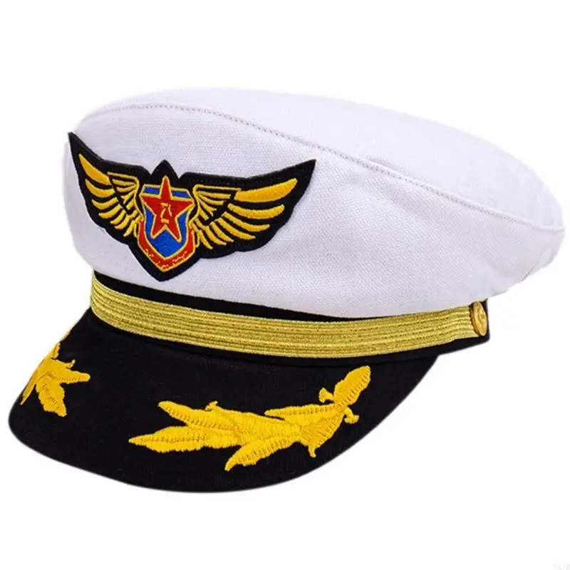 Y5JD Kapitan Yacht Hat Adult Kid Kostum