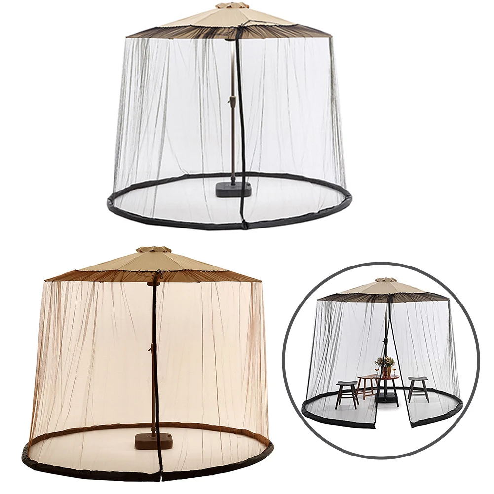 

Umbrella Net Round Hanging Terrace Umbrella Net For Door Tree Sun Parasol Control Net Camping Garden Tent Outdoor Courtyard Net