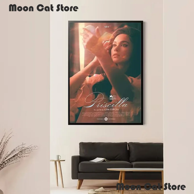 Priscilla Sofia Coppola 2023 New Movie Vintage Film Poster and HD Printed Canvas Painting Wall Art Pictures Home Room Decor