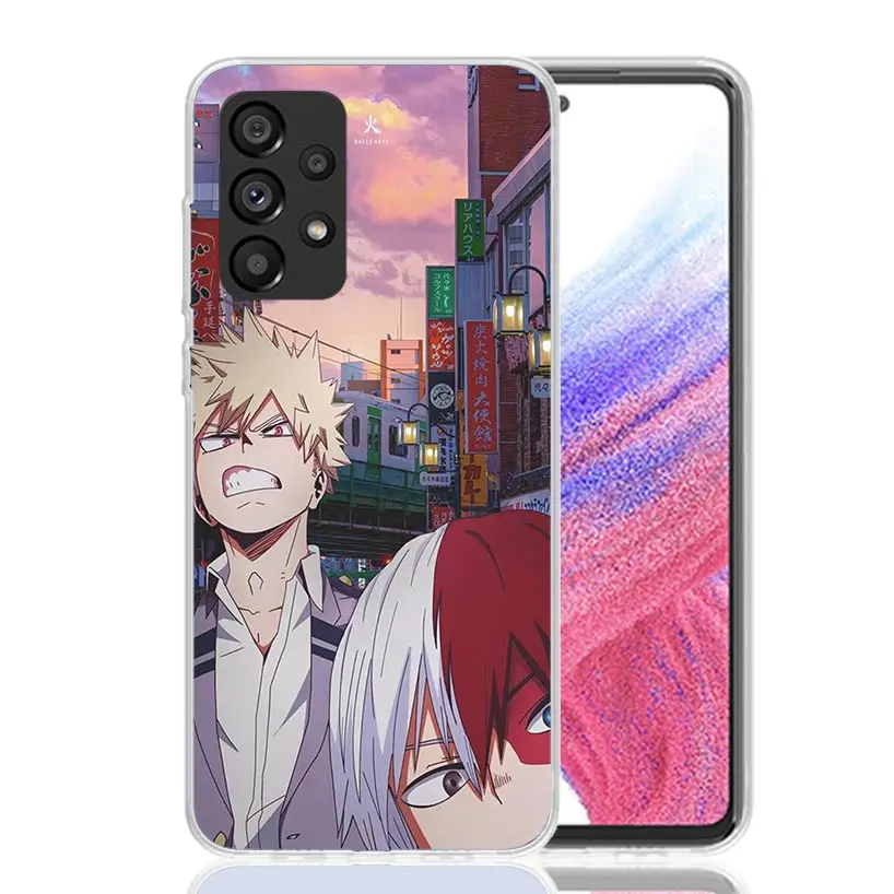 My Hero MHA Bakugou Katsuki Phone Case For Samsung Galaxy A14 A15 A13 A12 A54 A55 A53 A52 A04S A24 A25 A23 A22 A34 A35 A33 A32 A