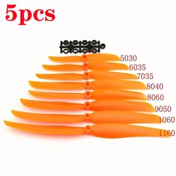 5pcs 5030 6035 7035 8040 8060 9050 1060 1160 EP propeller 2-blade prop W/ adapter washer spacer for RC fixed wing Airplane