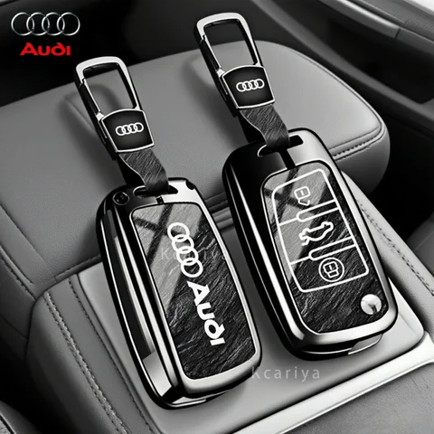 아우디 A1 A3 A4 8P 8L 8V A5 B6 B7 A6 A7 C5 C6 Q3 Q5 Q7 4F S3 S4 S6 RS3 TT 액세서리용 아연 합금 자동차 리모컨 키 케이스 커버 쉘
