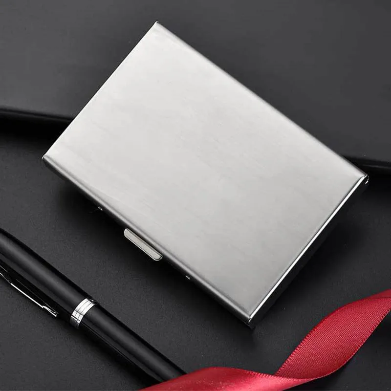 Alumínio Antimagnetic Card Holder para Homens e Mulheres, Cartão De Crédito De Metal, Organizador De Cartão De Visita, Carteira De Bolsa, Moda