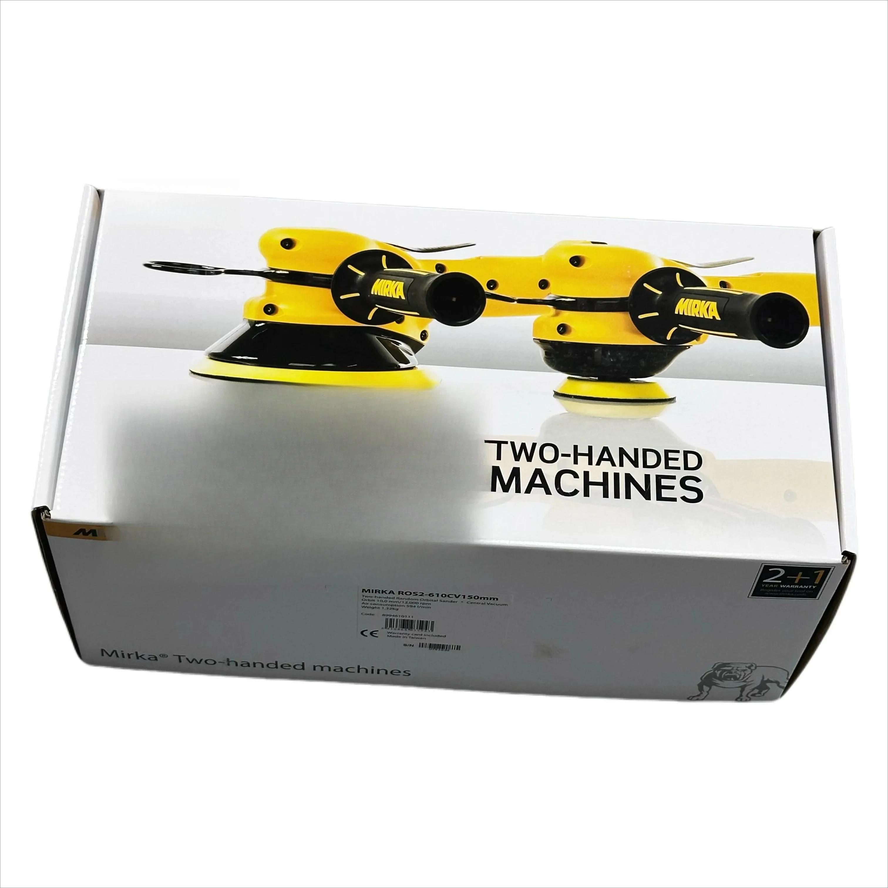Two Handed Machine ROS2-610CV Air Grinder 5 Inch 6 Inch Pneumatic Car Polisher Machine High Speed Pneumatic Sander