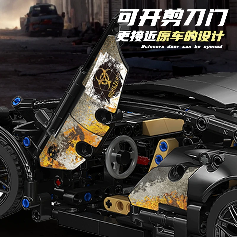 Bruco BLK-0146 Rambo battle damaged version Mavericks 1314 particle car model puzzle assembly boys and girls building block toys