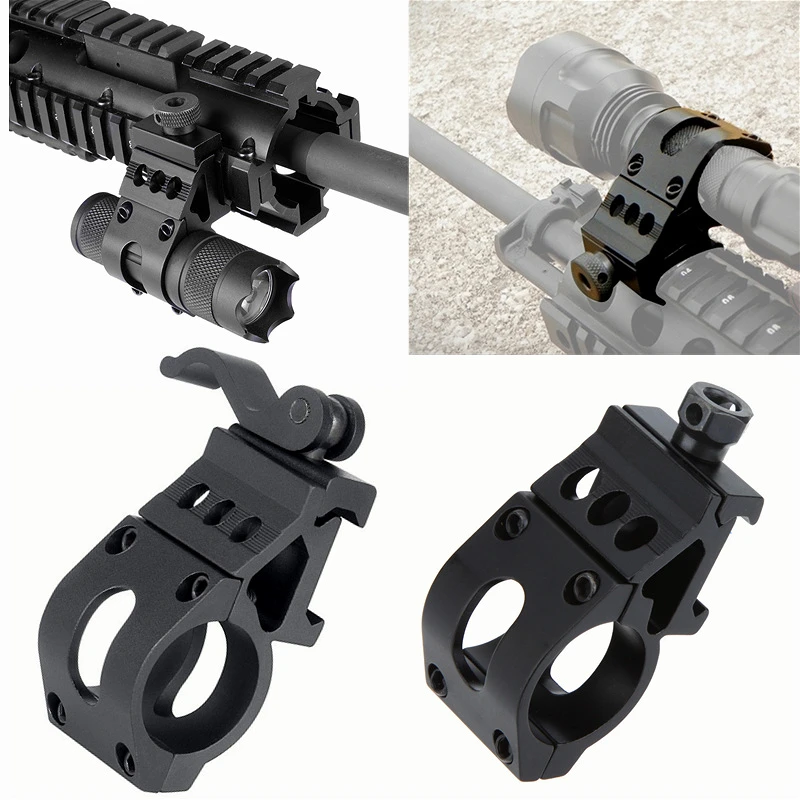 25mm Scope Mounts Flashlight Torch Mounts For 20mm Standard Picatinny/Weaver Rail