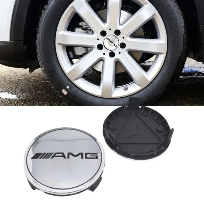 4PCS 75mm Car Wheel Center Hub Caps Cover for Mercedes-Benz W241 W246 W251 X253 X205 A/B/C/E/GLA/CLA Class decorate Accessories