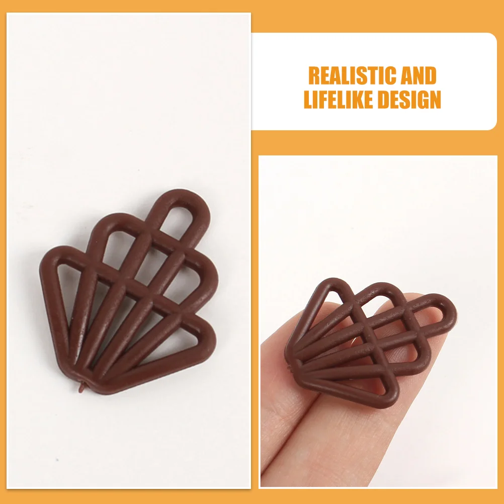 30 Pcs Chocolate Model House Decor DIY Chocolates Charms Prop Miniature Crafts Keychain Accessories