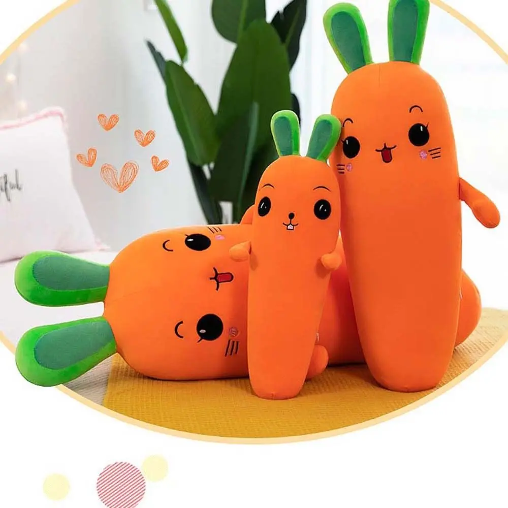 Cuscino divertente peluche decorazione della casa cuscino lungo carota bambola di pezza bambola carota carota farcita