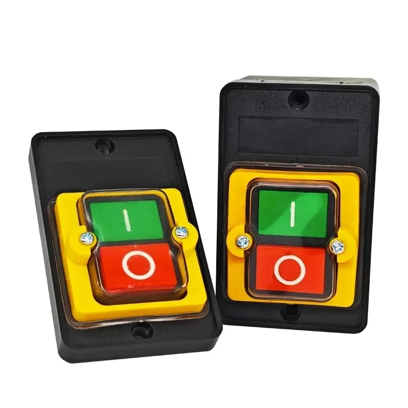 

Водонепроницаемый кнопочный переключатель включения и выключения 10А, 250 В, 380 В, водонепроницаемая кнопка для резки, переключатель настольной дрели, пластиковый двигатель