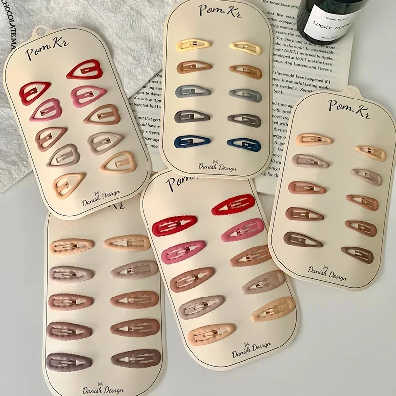 

10Pcs/Set Colorful Hair Clips for Baby Girls Glitter Metal Hairpin BB Clip Hairpin Headwear Infant Kids Hairclip Accessories