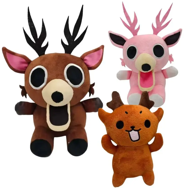 Baby 99 Nights In The Forest Плюшевая кубическая олень Плюшевая забавная игра Рождественский подарок Аниме Периферийные устройства Мягкая кукла 2025 Новая милая кукла-олень