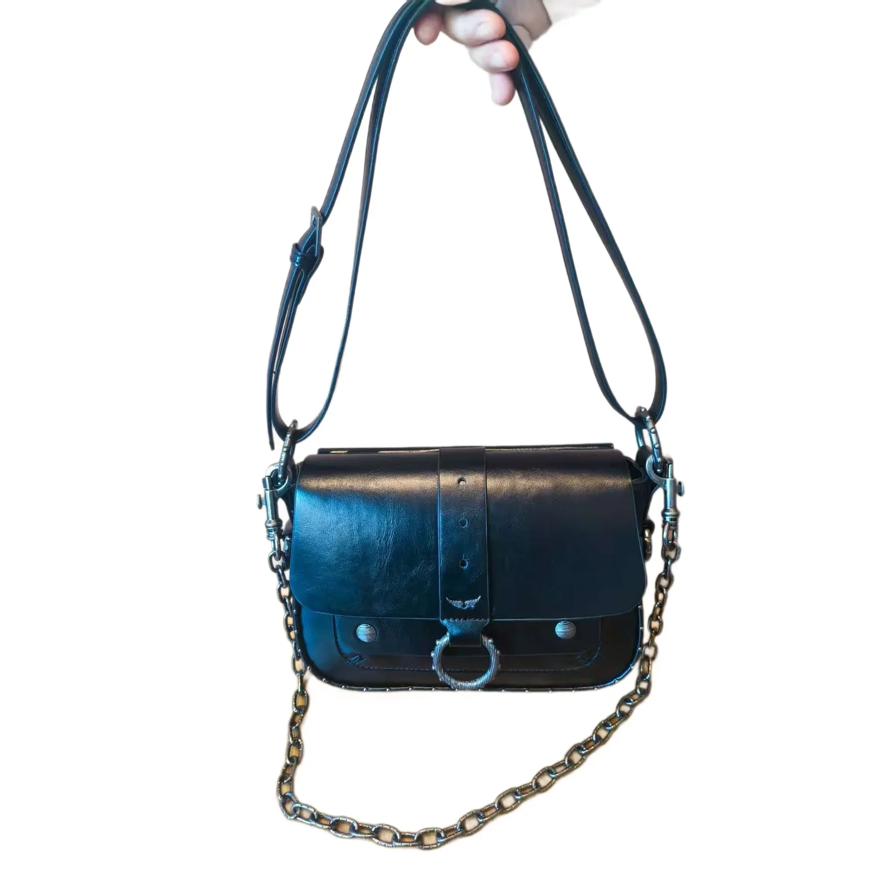 المألوف برشام سلسلة صغيرة مربع حقيبة المرأة واحدة الكتف حقيبة كروسبودي نمط جديد تنوعا الشارع الاتجاه حقيبة