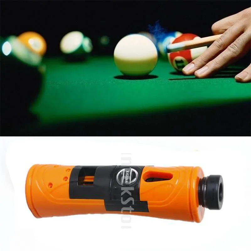 Stick de bilhar profissional para bilhar americano, snooker stick, Rod Cue, dicas multifuncionais, acessórios de reparação, laranja