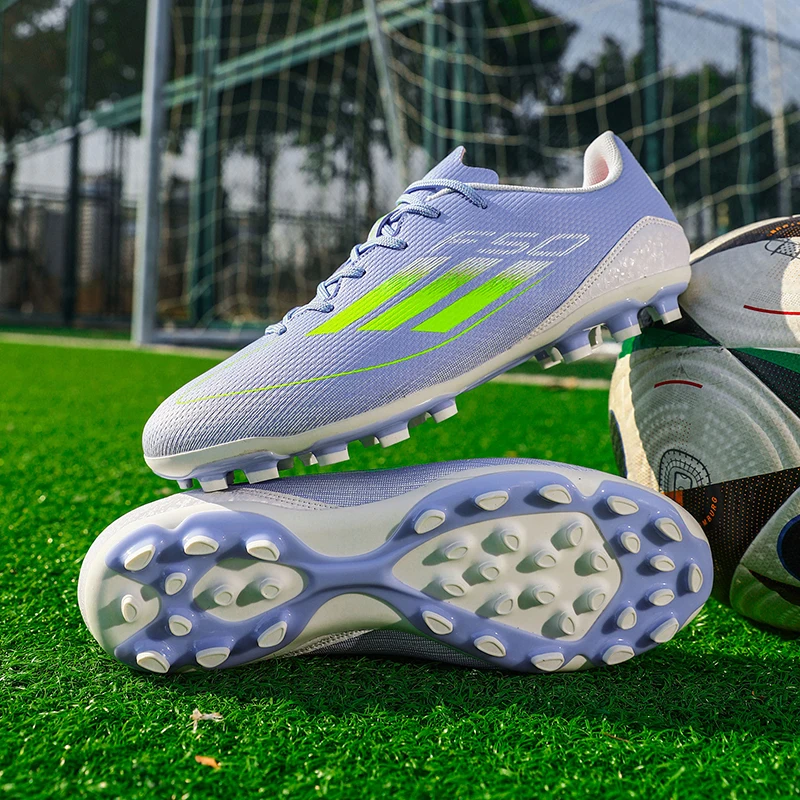 

2025 Football Shoes TaoBo All Black Color Men/Small Size Soccer Shoes Grass Training Sneakers High Ankle Football Boots Lightwei