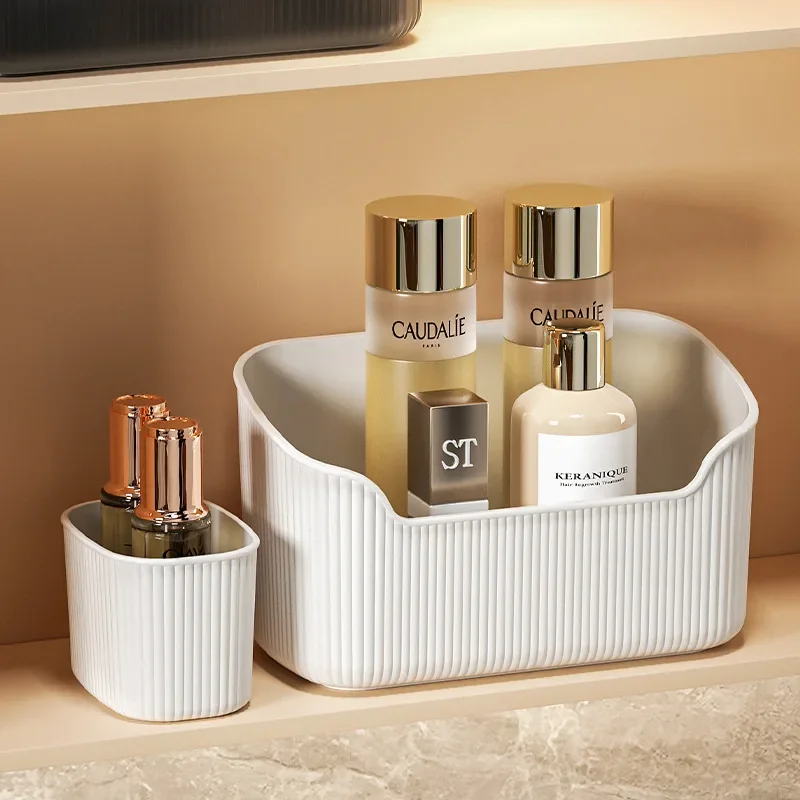 (1pcs)Toilet Desktop Mirror Cabinet Storage Bo Cosmetics Washbasin Bathroom Countertop Sorting Box Washbasin Storage Tool