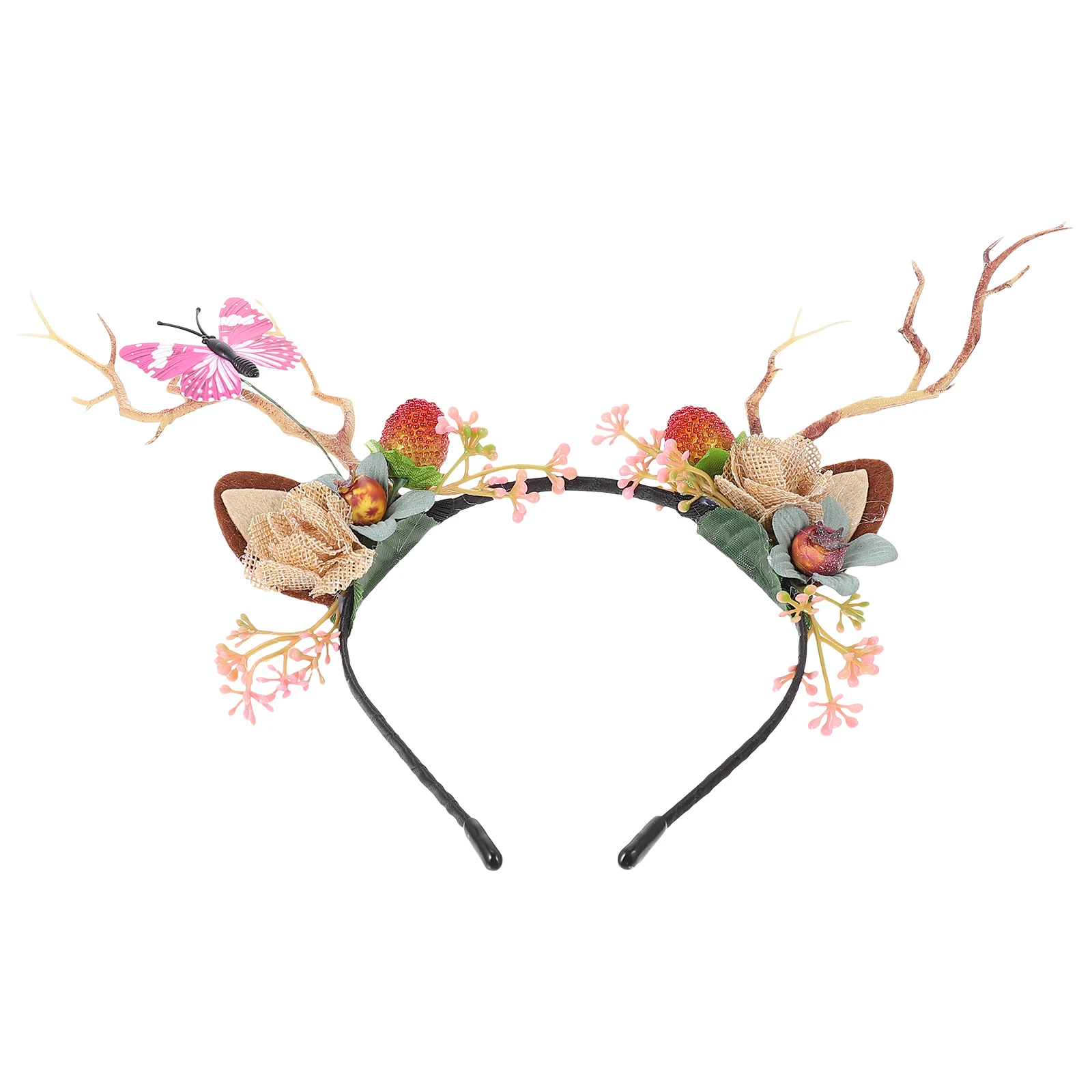 

Antler Hairb Christmas Wear Natural Material Durable Kids Headdress Xmas Decors Costume Party Celebration Activities Hair Tools