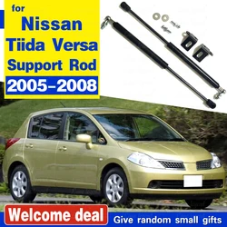 Front Hood Bonnet Modify Gas Struts Shock Damper Lift Supports Car-Styling Absorber Support rod For Nissan Tiida Versa 2005-2008