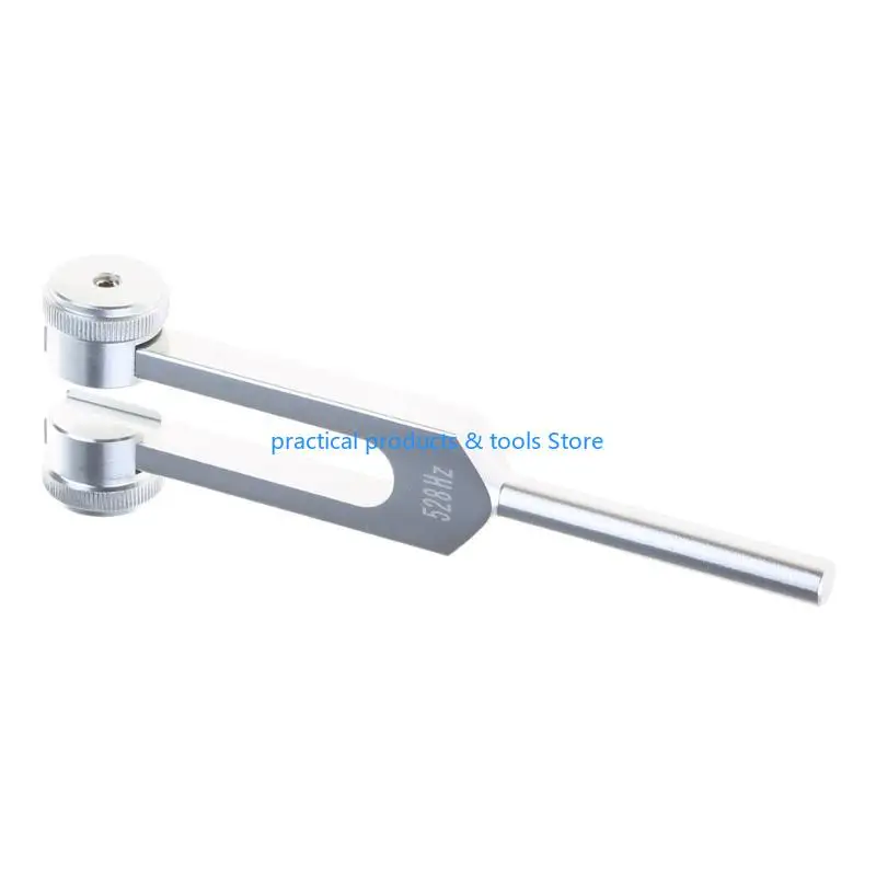 77JB 1 Set Hz Tuning Fork with Silicone Hammer Aluminum Alloy for DNA Healing Keep Body Mind & Spirit Musical Instrument