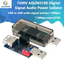 1500V ADUM3160 Digital Signal Audio Power Isolator USB to USB audio signal isolator 12Mbps 1.5Mbps adum3160