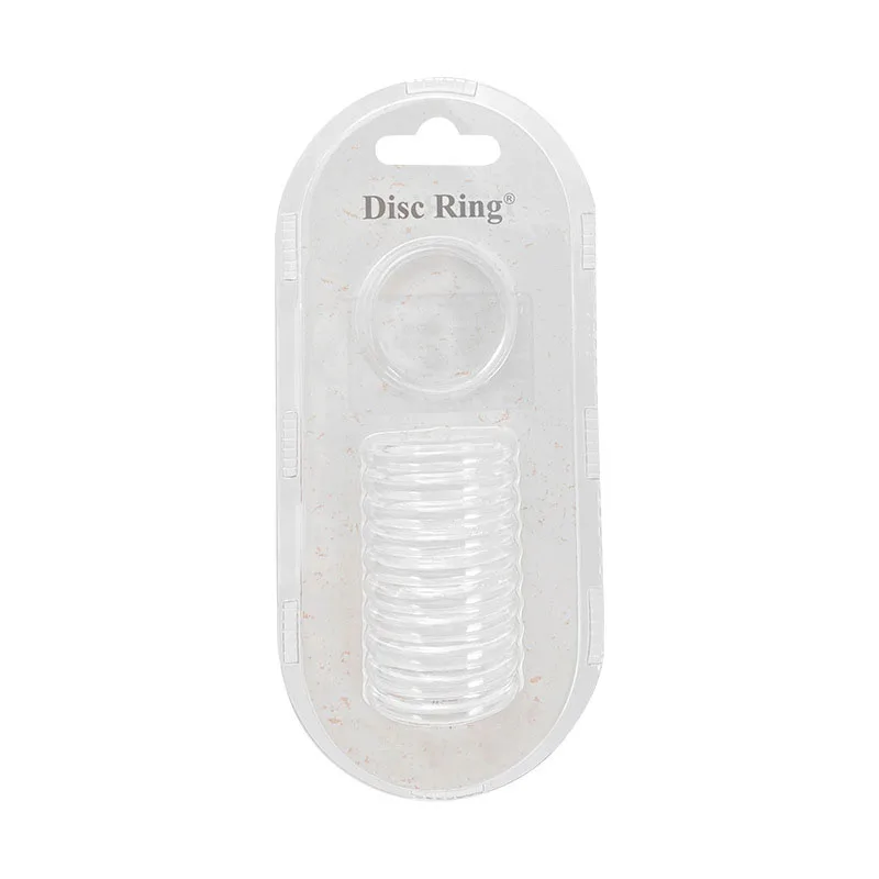 Transparent Mushroom Hole Notebooks and Journals Disc Blister Pack Planner Album Scrapbooking Ultra-transparent Binding Buckle