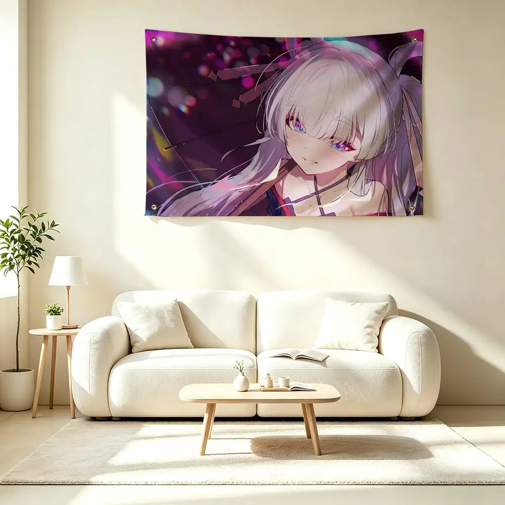 K-Kaguya C-Cosmic Princess Kaguya Flag Suitable For Party Club Outdoor Interior Wall Decoration