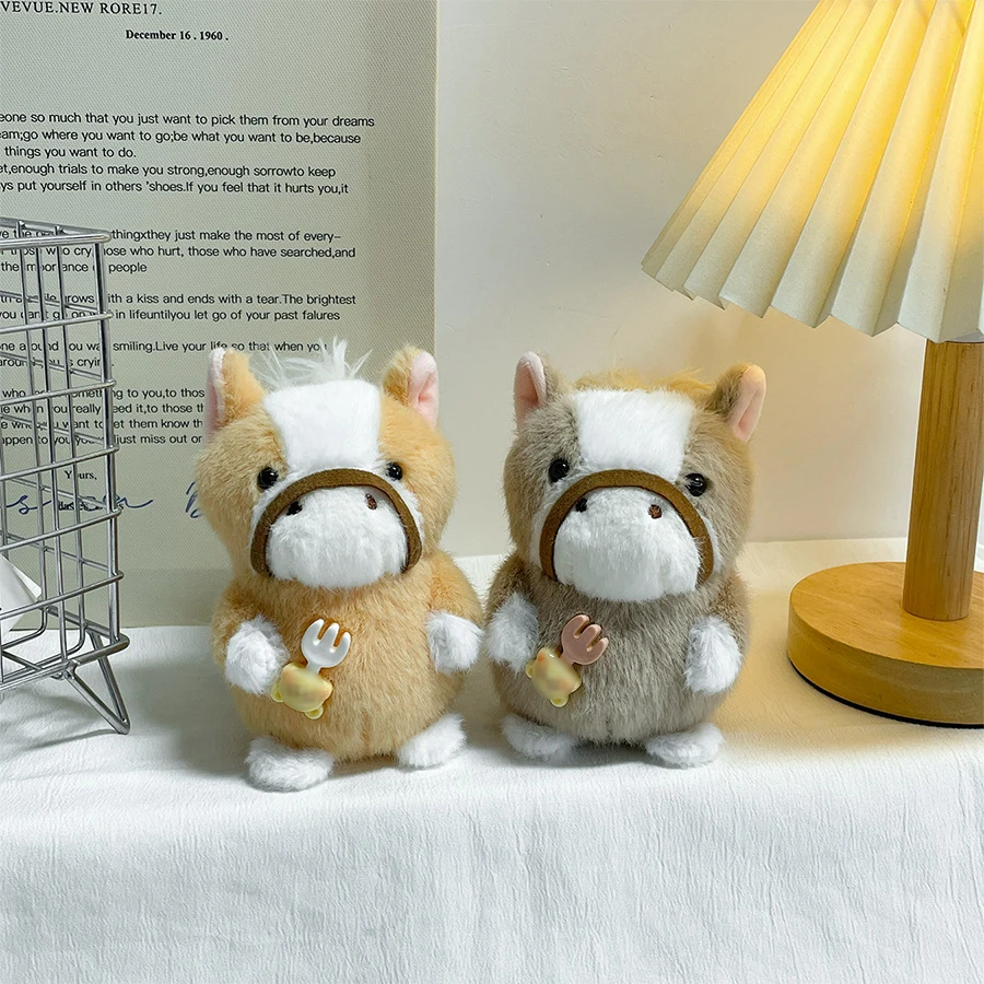 Cartoon Kristal Pluche Ezel Pop Hanger Sleutelhanger Creatieve Schattige Dieren Ezel Pluche Pop Rugzak Decor Kinderen Verjaardagscadeau