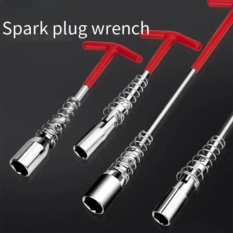 Universal 14mm/16mm/21mm Spark Plug Removal Tool Wrench 360 Degree Rotation Spark Plug Removal Socket Wrench Auto Repair Tool