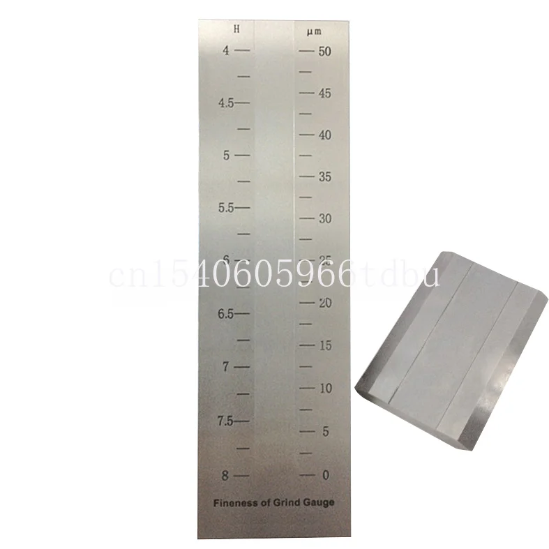 0~50um Stainless Steel Single Groove Fineness gauge Grindometer  Hegman Gauge