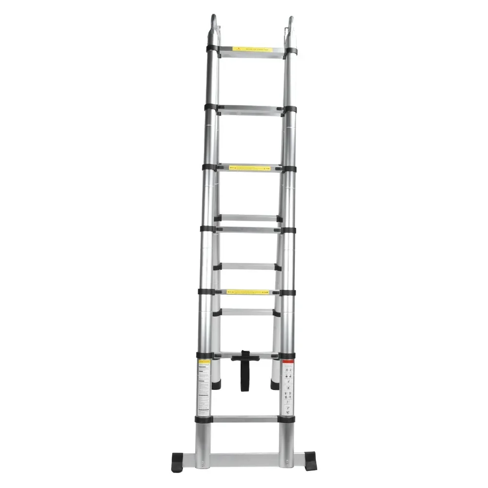 4.4M aluminum alloy telescopic ladder can be folded