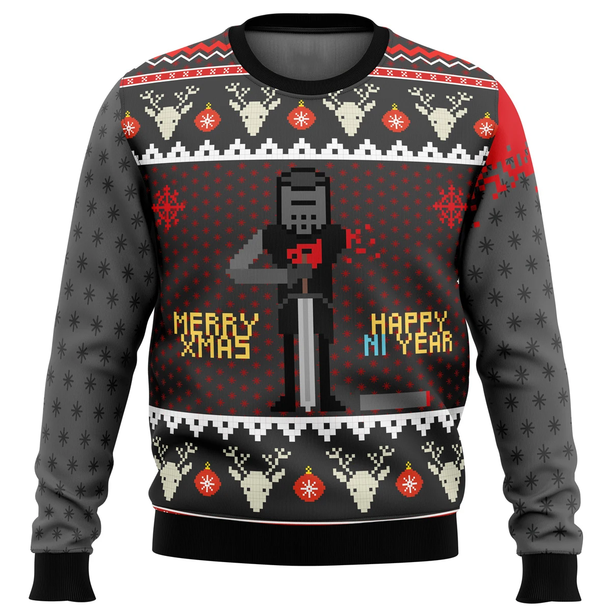 Mine World Pixel Feio Suéter de Natal Engraçado Pulôver de Férias para Presente de Festa de Natal para Homens Mulheres Crianças Família Xmas Jumper
