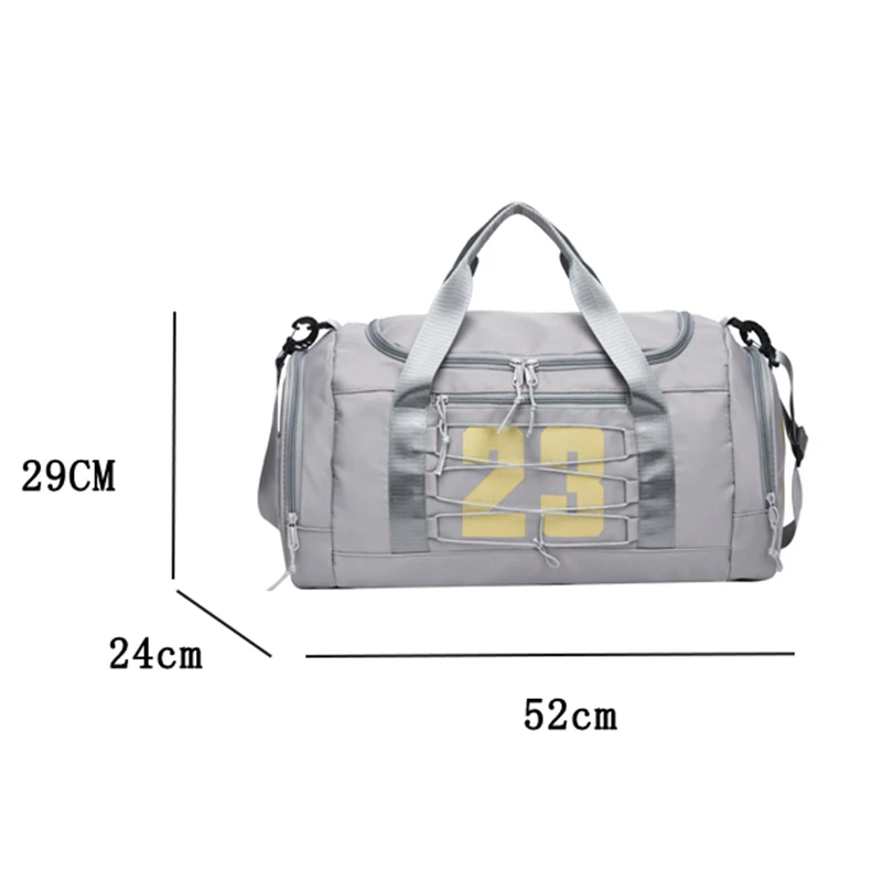 Bolsa de lona de viaje para gimnasio en avión para mujer y hombre, bolso de mano deportivo con compartimento para zapatos y bolsillo húmedo, bolsas